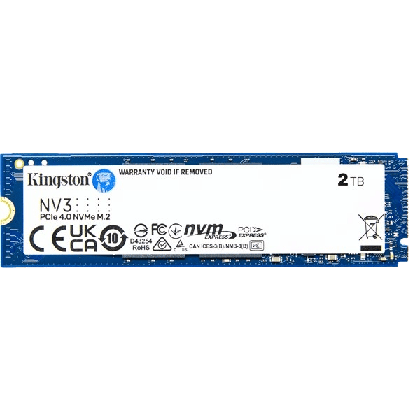 M.2 2280 PCIe3.0×4 SSD 2TB Kingston NV3 2TB M.2-2280 PCIe Gen4 NVMe SSD - CCL Computers
